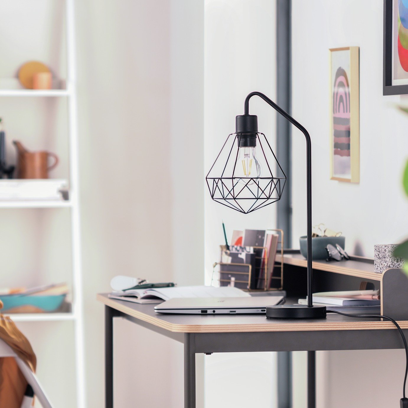 Argos Home Kanso Stick Table Lamp - Black