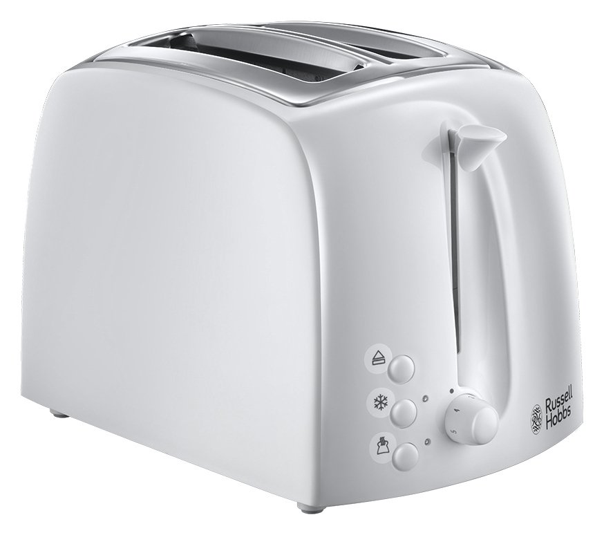 Russell Hobbs 21640 Textures 2 Slice Plastic Toaster - White
