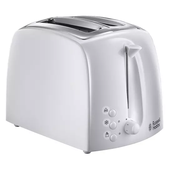 Russell Hobbs 21640 Textures 2 Slice Plastic Toaster - White