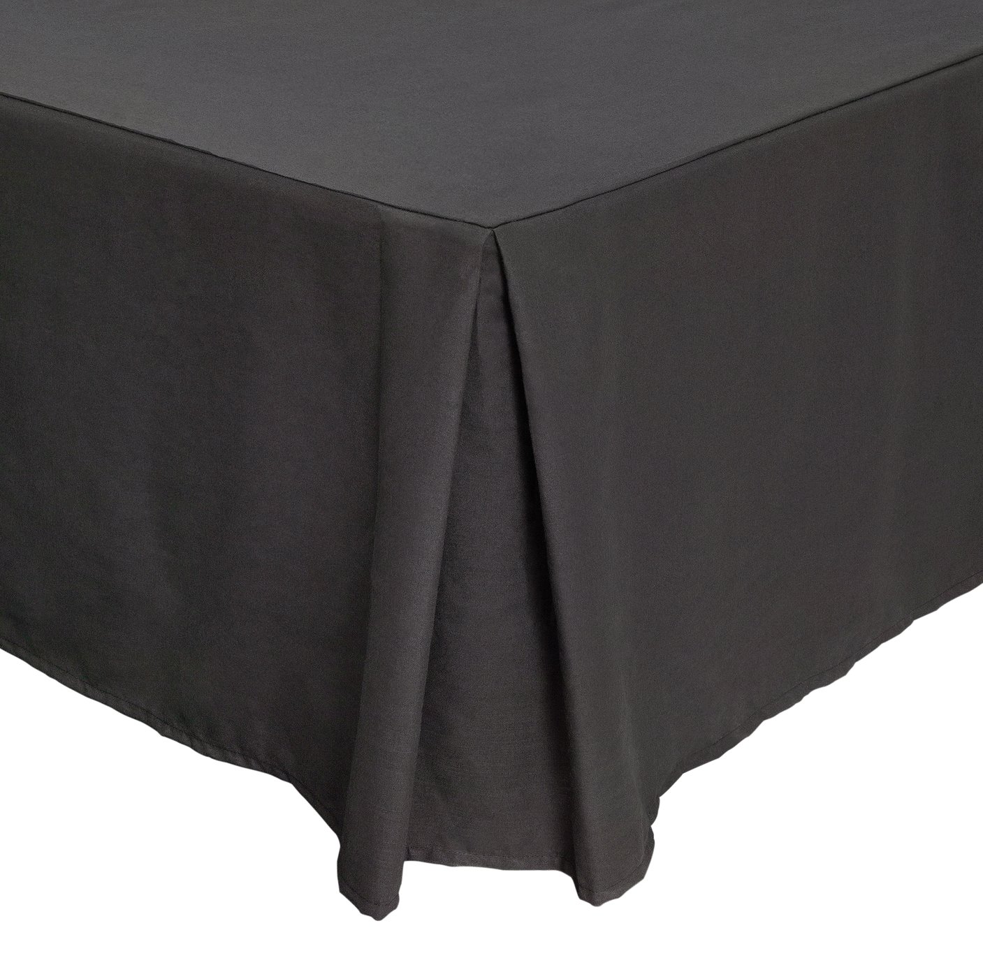 Argos Home Easycare Plain Black Valance - Double