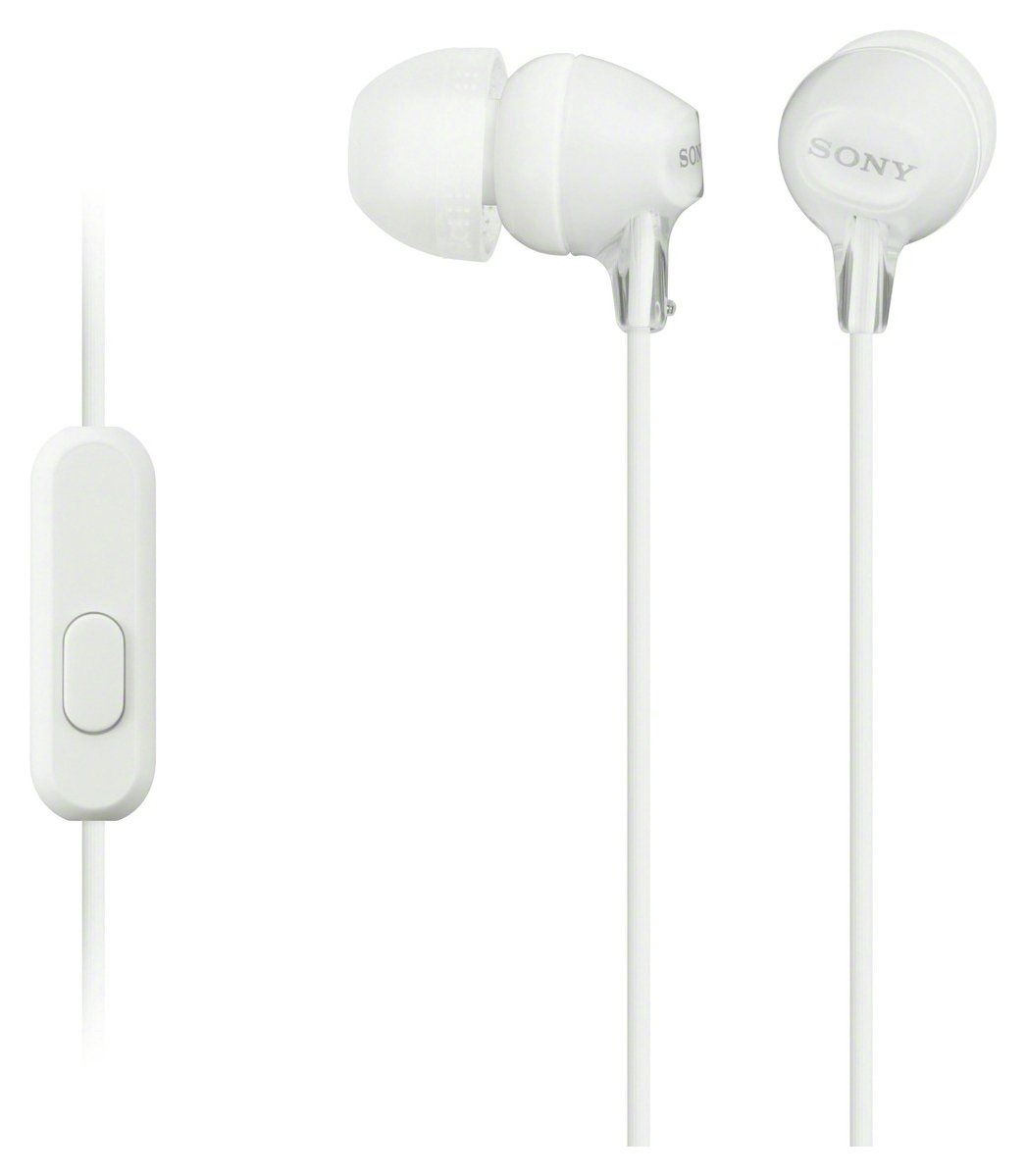Sony MDR-EX15AP In-Ear Wired Headphones - White