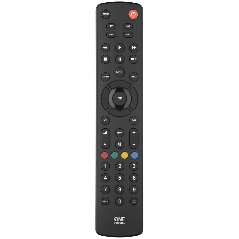 One For All URC1240 Contour Universal TV Remote Control 4 