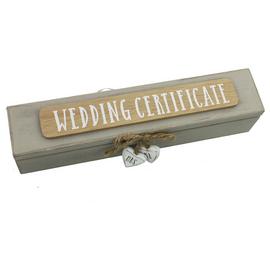 Wedding Certificate Box