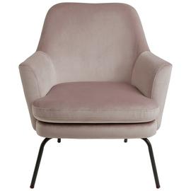Habitat Celine Velvet Accent Chair - Pink