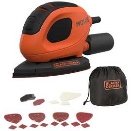 Black + Decker Mouse Sander with 10 Accessories - 55W
