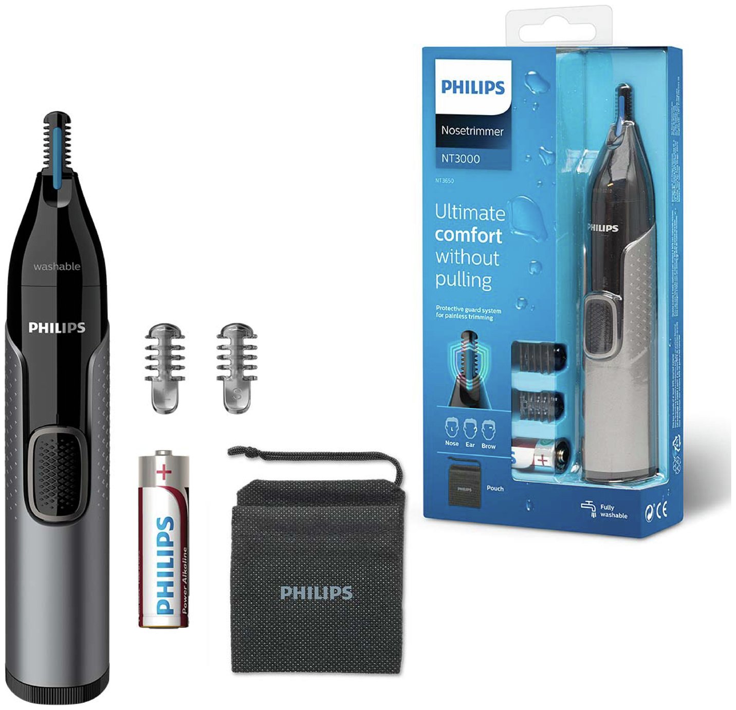 Philips Eyebrow and Nose Trimmer, NT3650/16