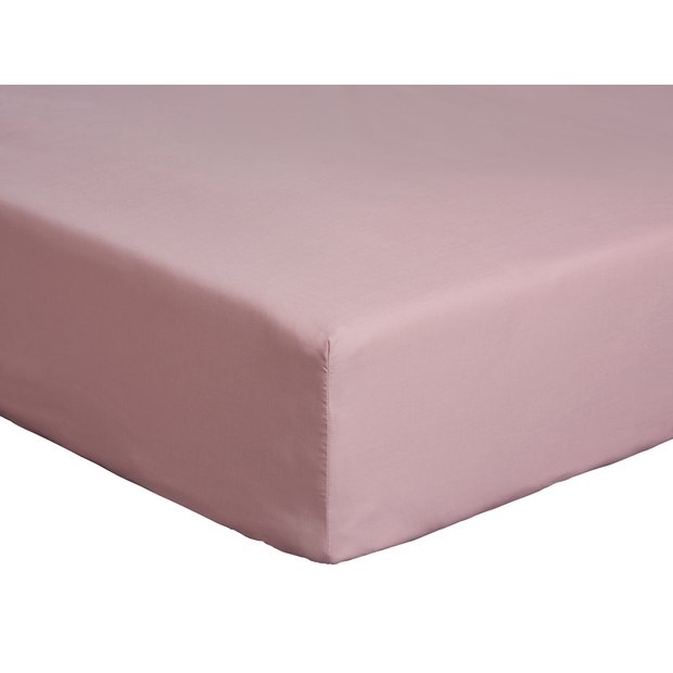 Buy Habitat Kids Plain Blush Pink Fitted Sheet Cot Cot And Crib Sheets