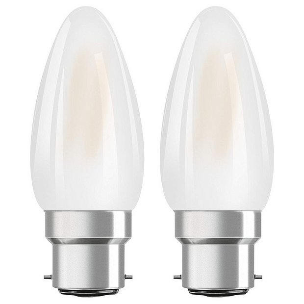 Buy Osram 5W LED Classic BC Candle Bulbs Twin Pack Light bulbs