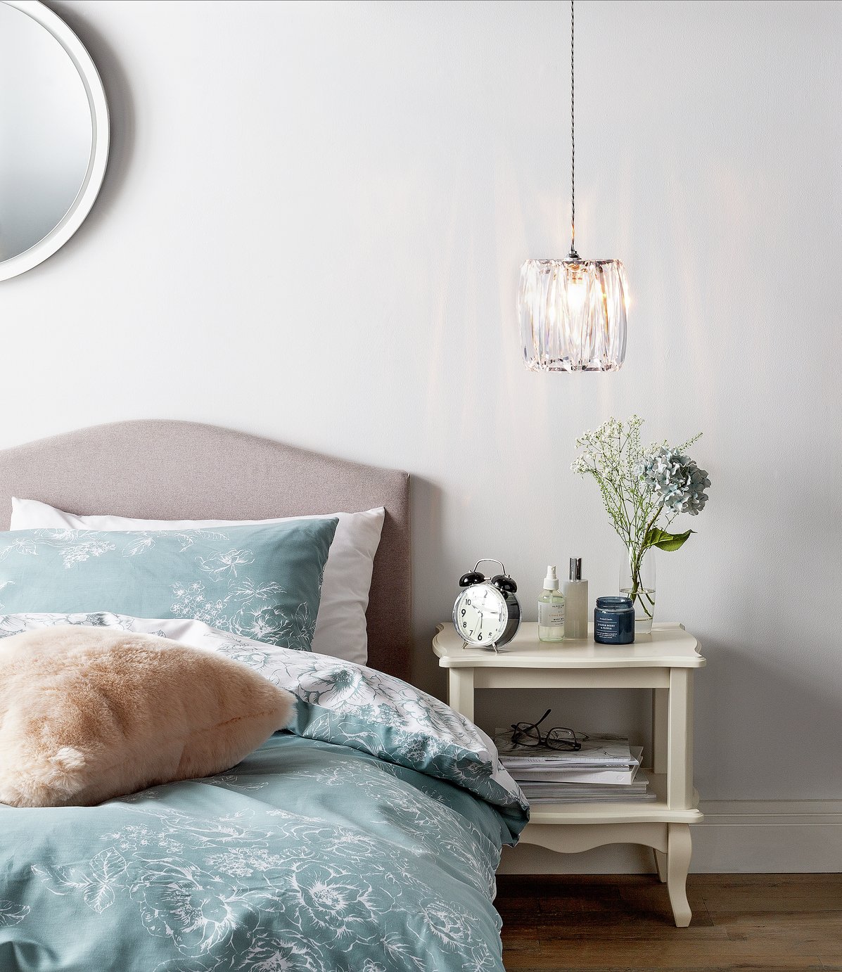 Argos Home Natasha Clear Bevelled Lampshade - 20cm