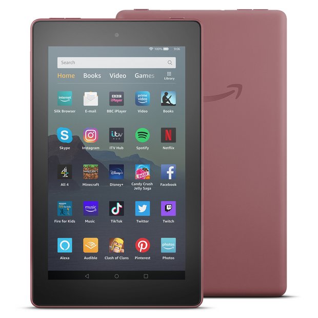 Buy Amazon Fire 7 With Alexa 7 Inch 32gb Tablet Plum Tablets Argos - roblox on kindle fire 7