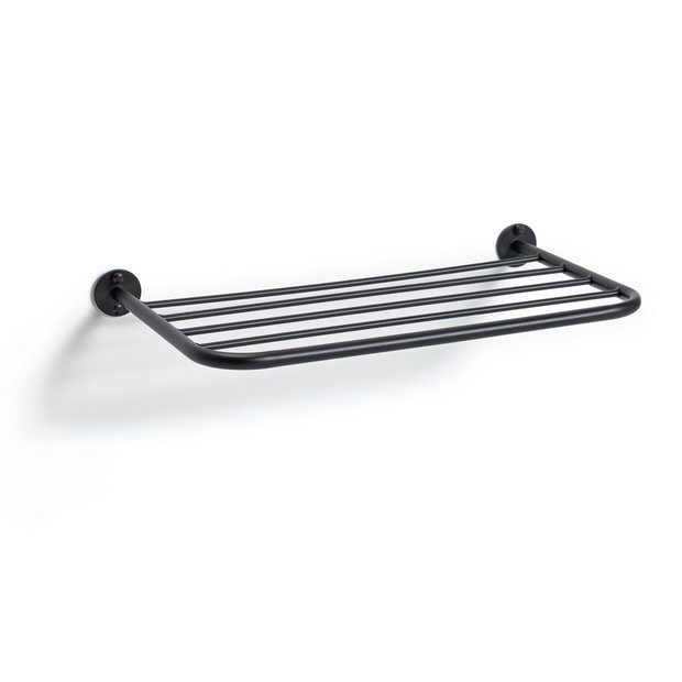 Buy Habitat Wall Mounted Towel Shelf - Matt Black | Towel rails and rings |  Argos