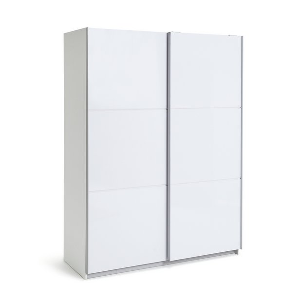 Buy Argos Home Holsted Gloss Medium Sliding Wardrobe White