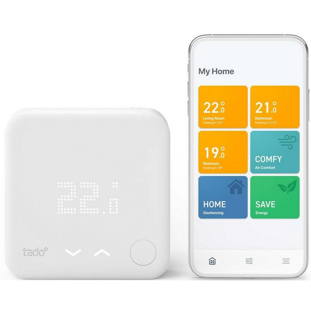 Buy tado Starter Kit - Wired Smart Thermostat V3+ | Smart heating | Argos