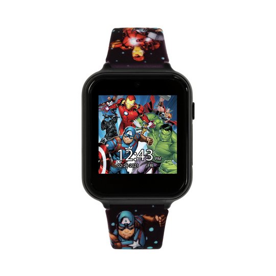 Disney Marvel Avenger Kids Multicolored Silicone Strap Watch