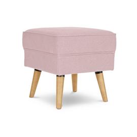 Habitat Callie Fabric Footstool - Blush Pink