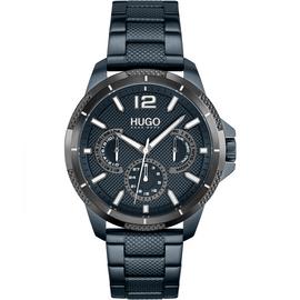 HUGO Sport Men's Blue Stainless Steel Bracelet Watch