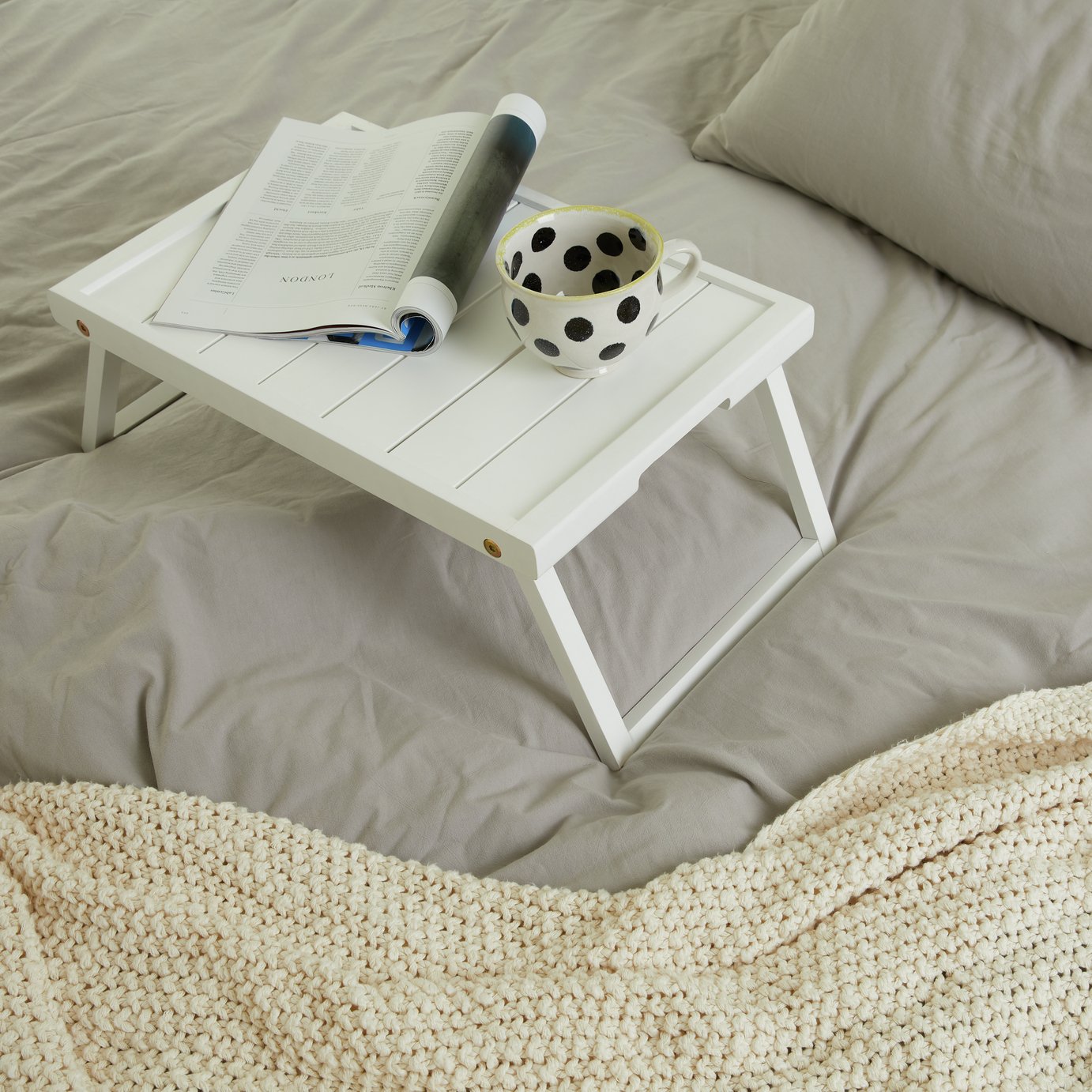 Habitat Tiffany White Breakfast Tray