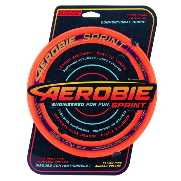 Various Colours Aerobie 6046391 Sprint Flying Ring 25 CM 