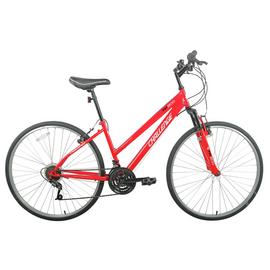 Challenge FXT200 26 Inch Wheel Size Womens Hybrid Bike - Red