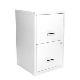 Pierre Henry A4 2 Drawer Filing Cabinet - White