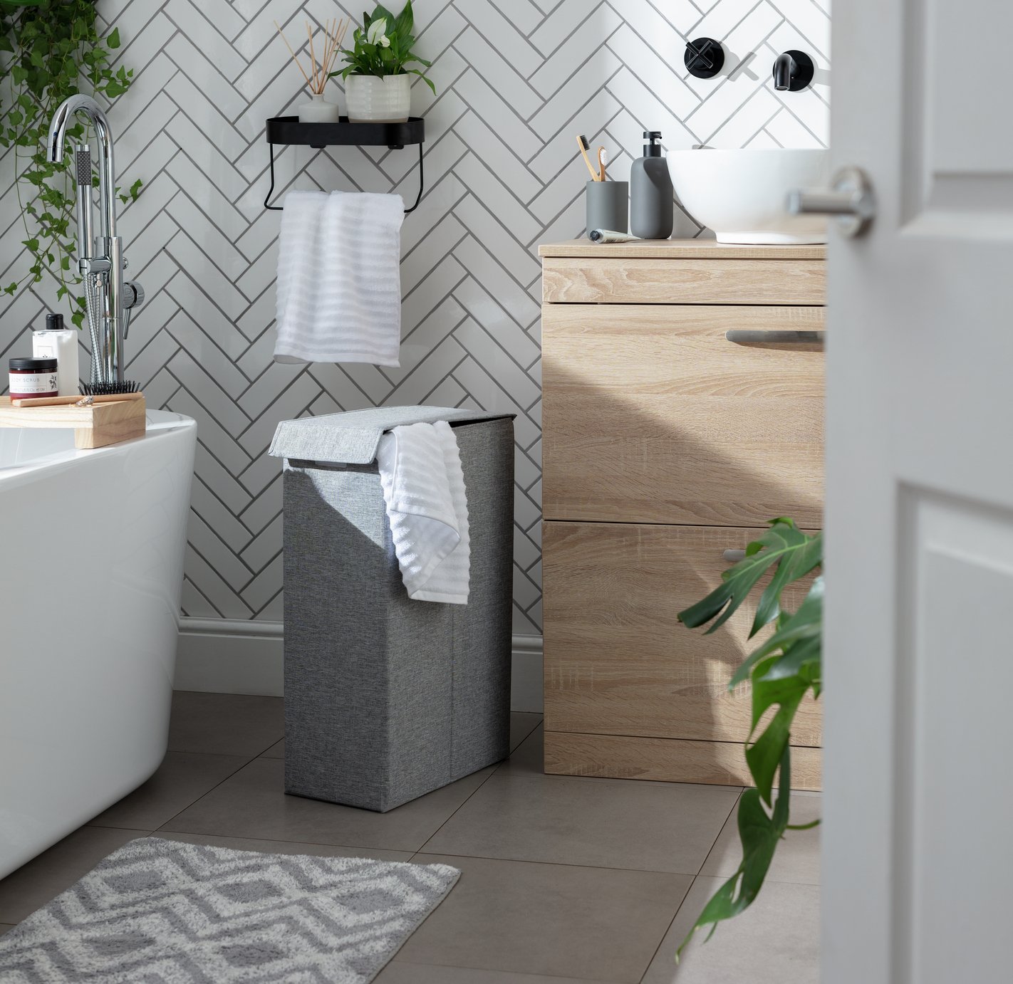 Habitat 45 Litre Slimline Laundry Basket