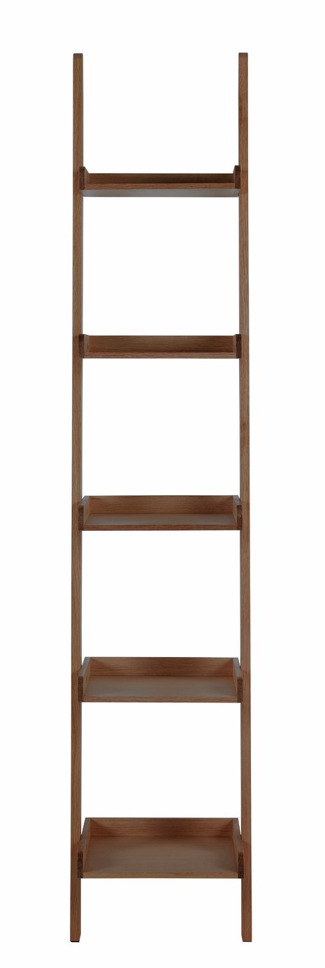 Habitat Jessie Tall & Narrow Ladder Shelf - Walnut Veneer