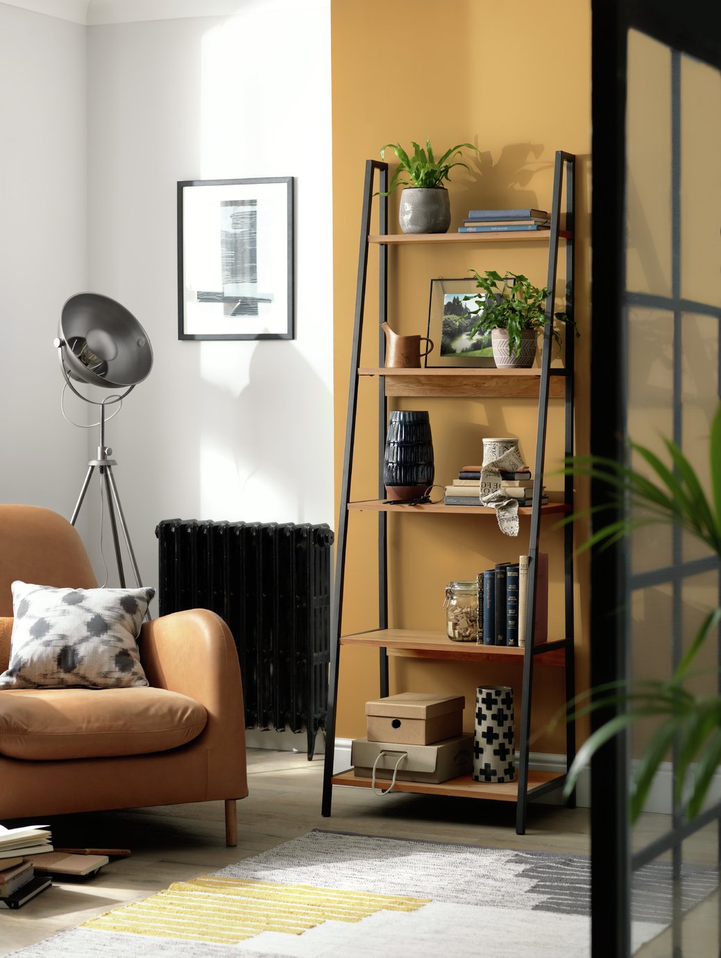 Habitat Nomad Ladder Shelf - Oak Effect