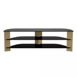AVF Up to 75 Inch Large Glass TV Stand - Black