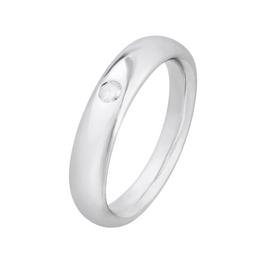 Revere Sterling Silver 0.05ct tw Diamond Set Wedding Ring U