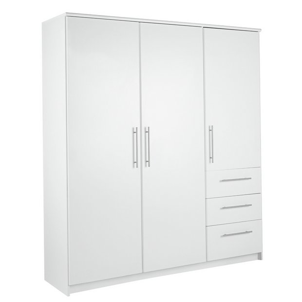 Buy Argos Home Normandy 3 Dr 3 Drw Extra Large Wardrobe - White | Wardrobes  | Argos