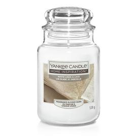 Yankee Candle Large Jar Candle - White Linen and Lace
