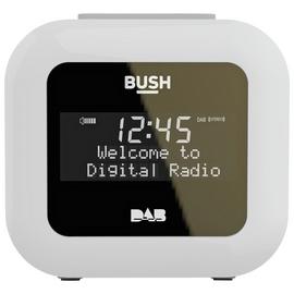 Bush USB DAB Clock Radio - White