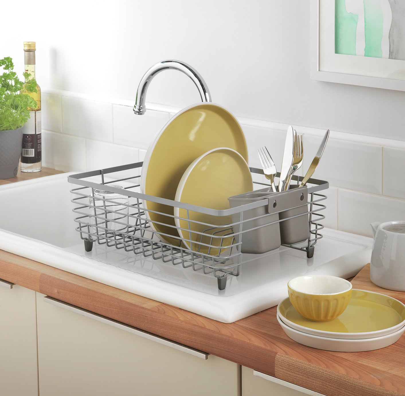 Habitat Wire Dish Rack - Grey 