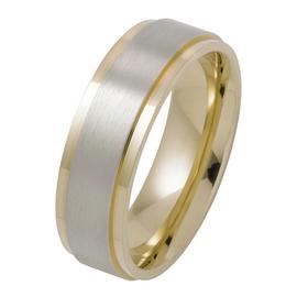 Revere Stainless Steel Yellow and Silver Plated Wedding Ring