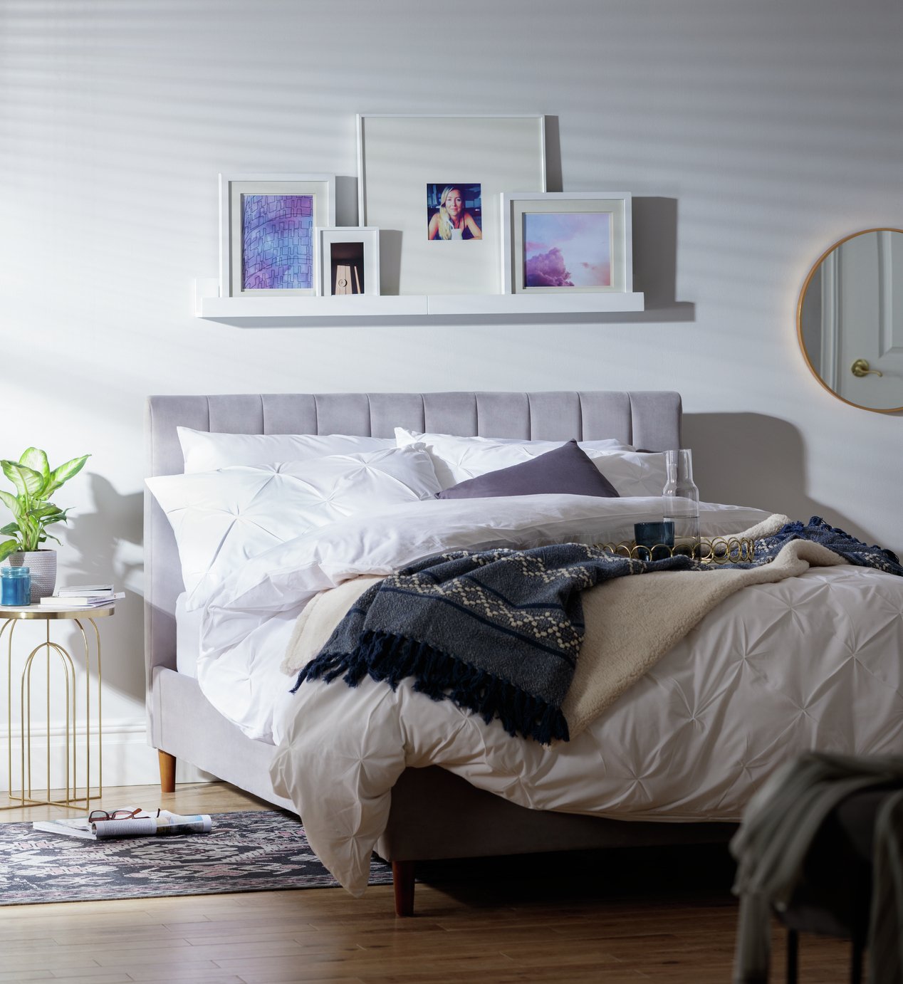 Argos Home Pandora Velvet Bed Frame