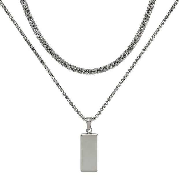 Argos stainless store steel necklace