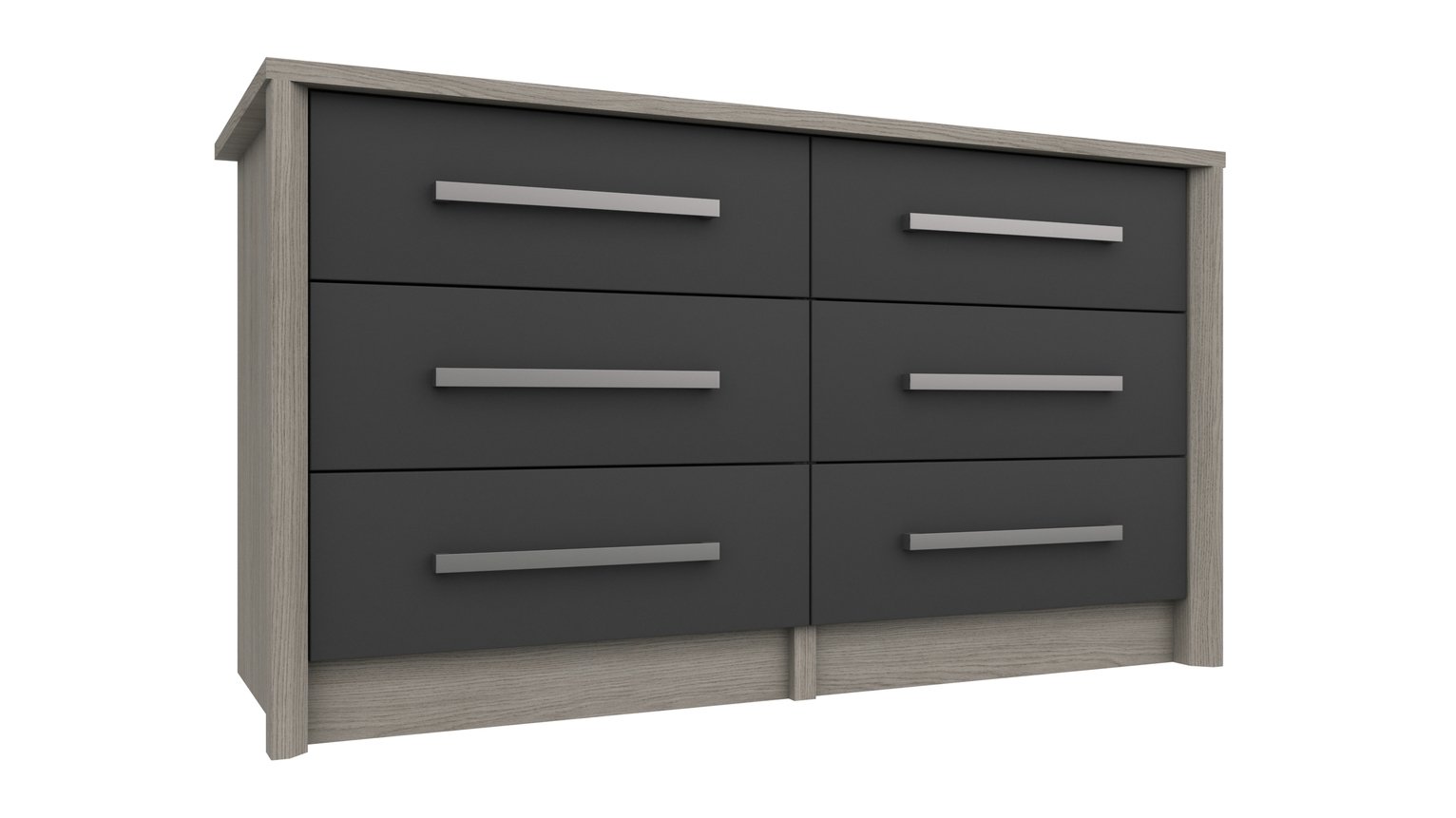 Grasmere 6 Drawer Chest - Dark Grey