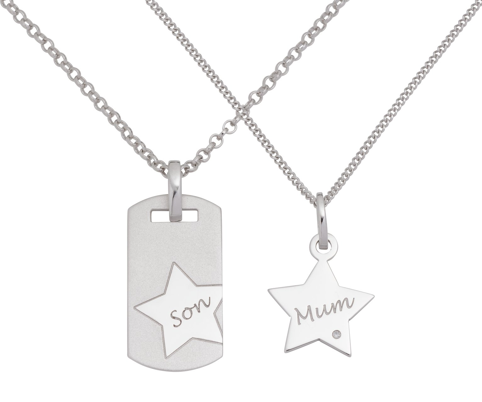 mum and daughter necklace argos