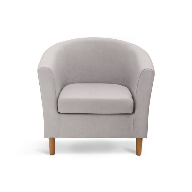 Tub Chairs Buy Argos Home Fabric Tub Chair - Light Grey | Armchairs and chairs | Argos