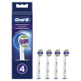 Oral-B 3D White Electric Toothbrush Heads - 4 Pack