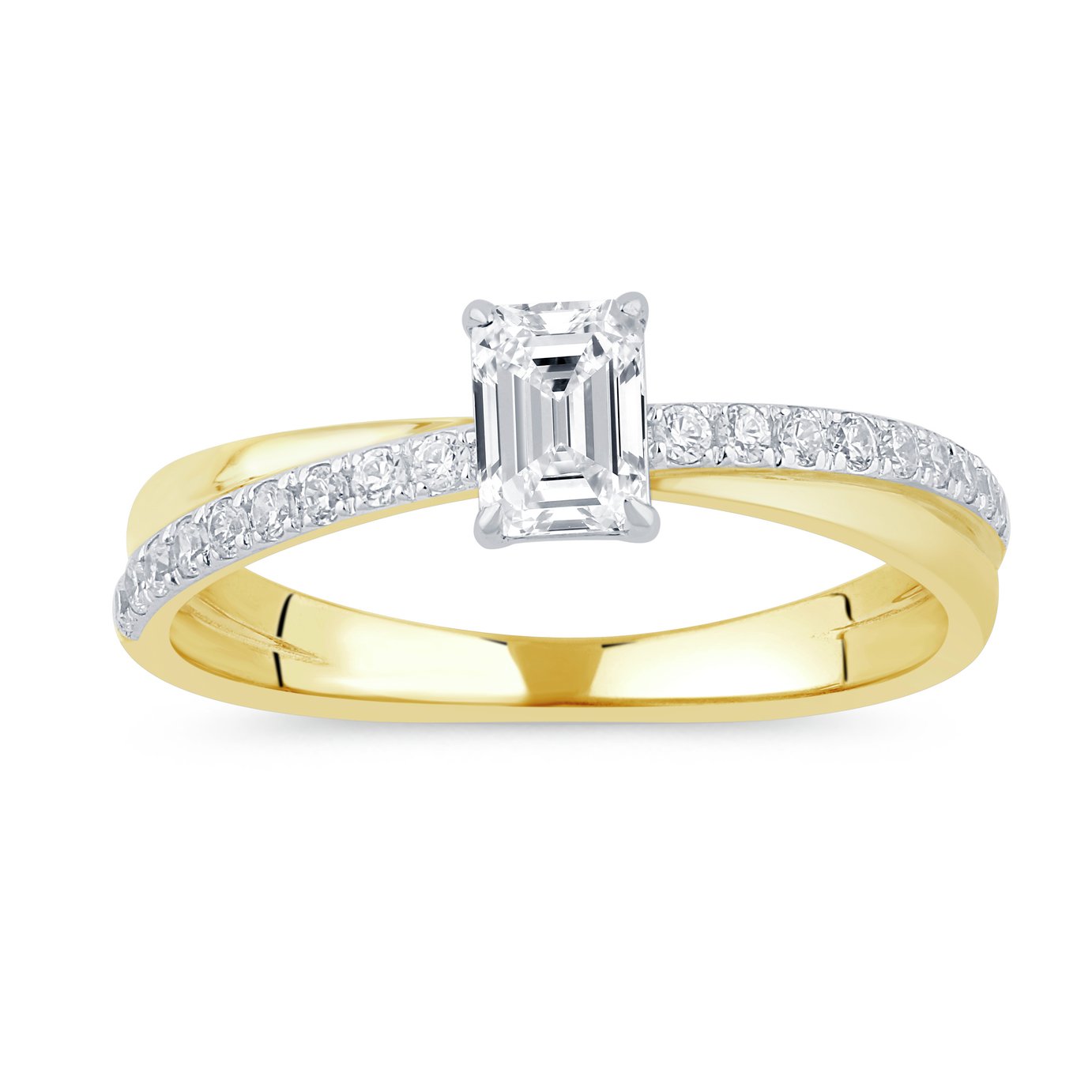 Pure Brilliance 9ct YG  0.70ct Laboratory grown Diamond Sol  Ring 