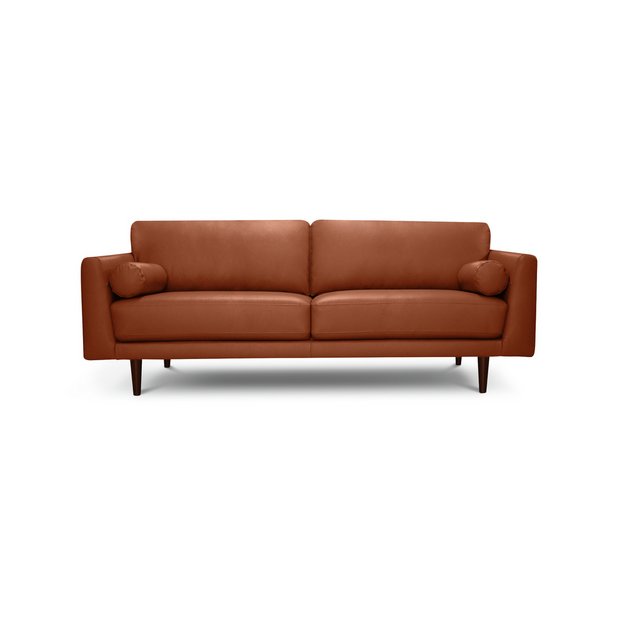 Tan 4 seater deals sofa