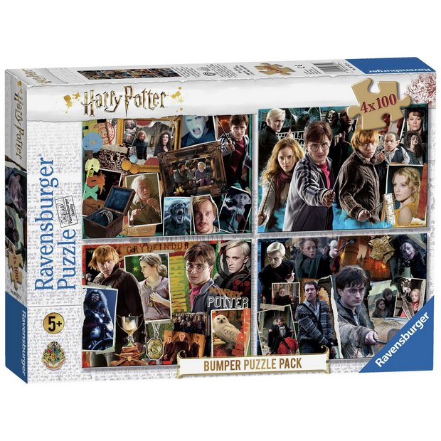 Harry Potter Puzzle Bumper Bundle Pack 4 x 100 Piece For Kids NEW 