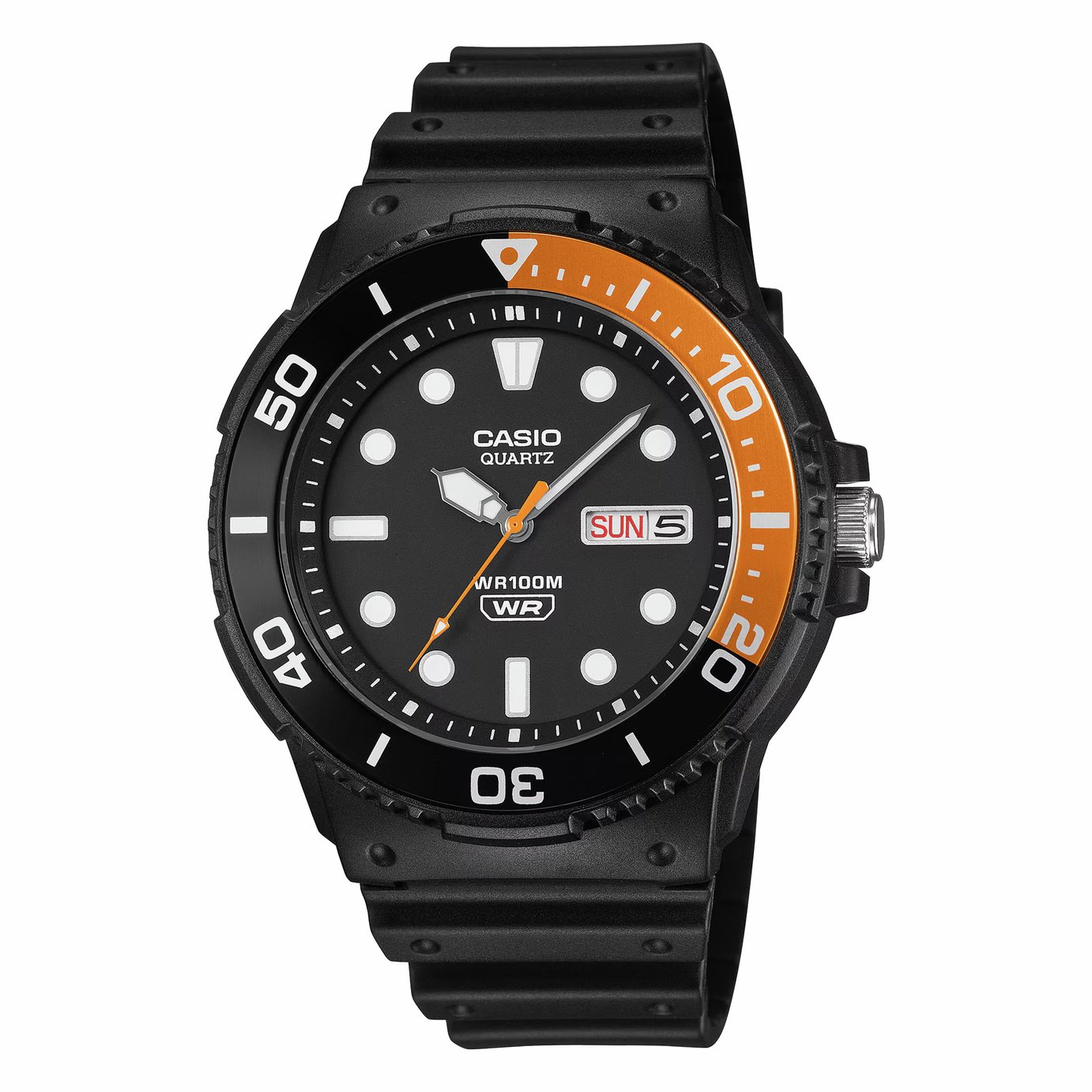 Casio Diver Rotating Bezel Black Strap Watch