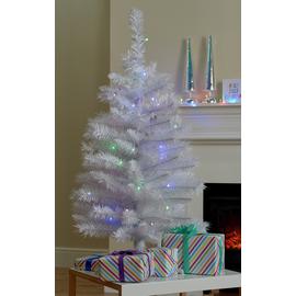 Habitat 3ft Pre-Lit Iridescent Christmas Tree - White