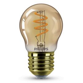 Philips LED 15W P45 E27 ES Classic Light Bulb - Gold