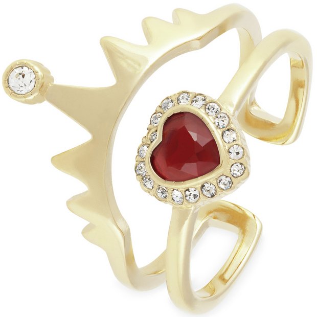 Buy Disney Villains Queen Of Hearts Ring Small Womens Rings Argos