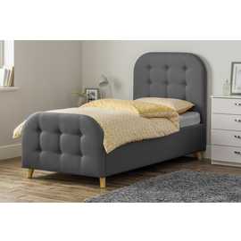 Argos Home Ashby Single Fabric Ottoman Bed Frame - Grey