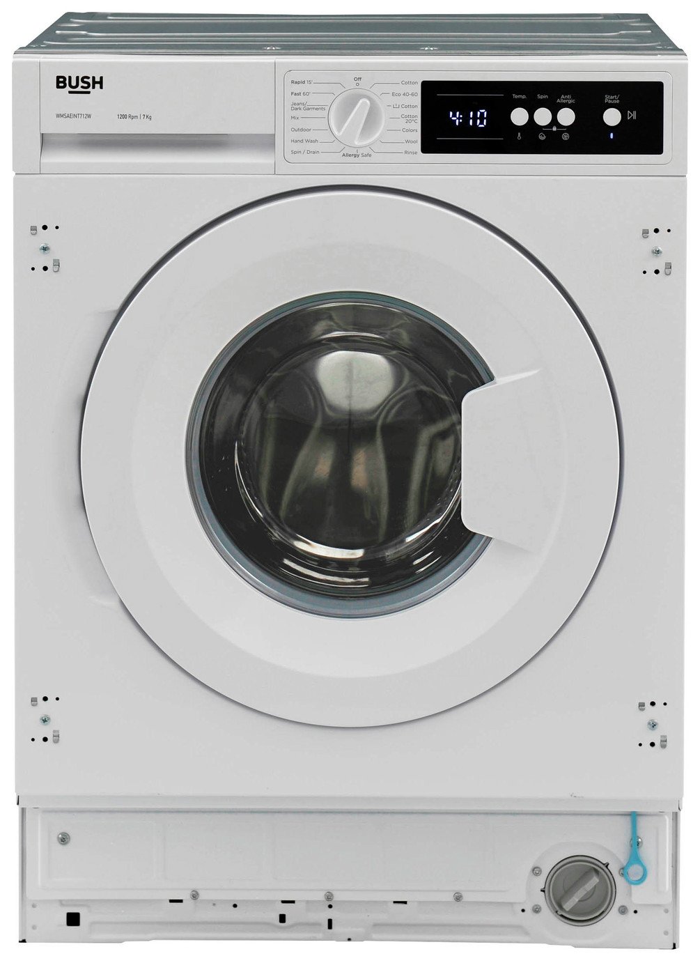 Bush WMSAEINT712W 7KG 1200 Integrated Washing Machine