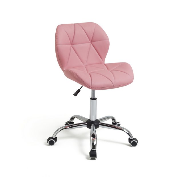 Buy Argos Home Boutique Faux Leather Office Chair - Pink | Office chairs | Argos